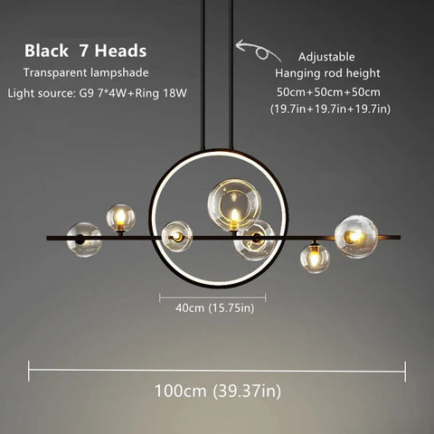 Peninsula Hanging Glass Ball Led Lighting