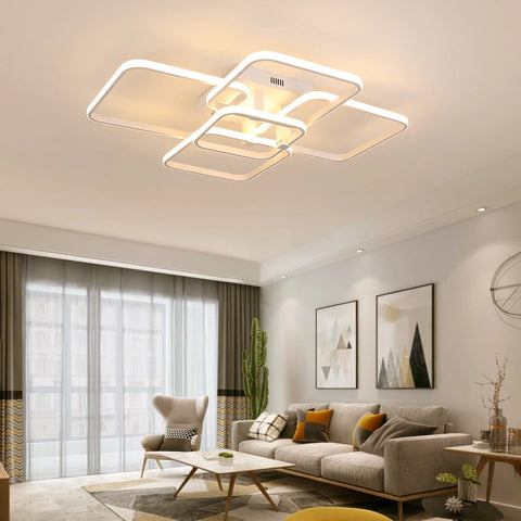 Lattice Modern LED Chandelier