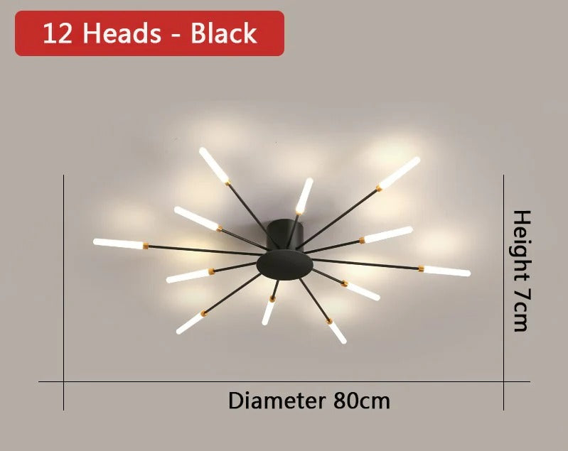 Sparkle Ceiling Mounted LED Chandelier