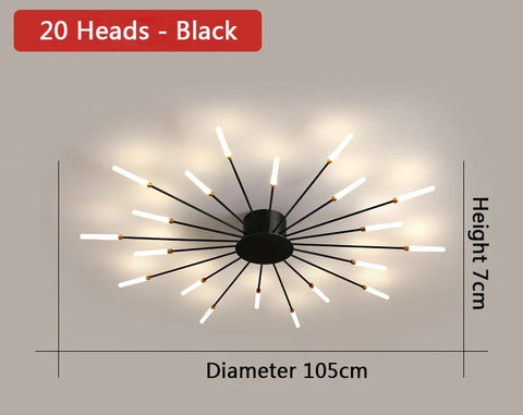 Sparkle Ceiling Mounted LED Chandelier