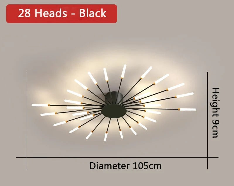 Sparkle Ceiling Mounted LED Chandelier