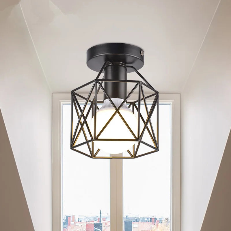  Tara Geometric Industrial Ceiling Lamp 