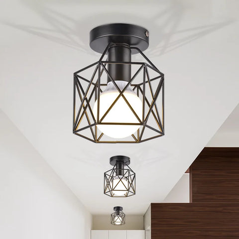  Tara Geometric Industrial Ceiling Lamp 