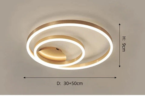 Ellipse Modern Simple White LED Ceiling Light