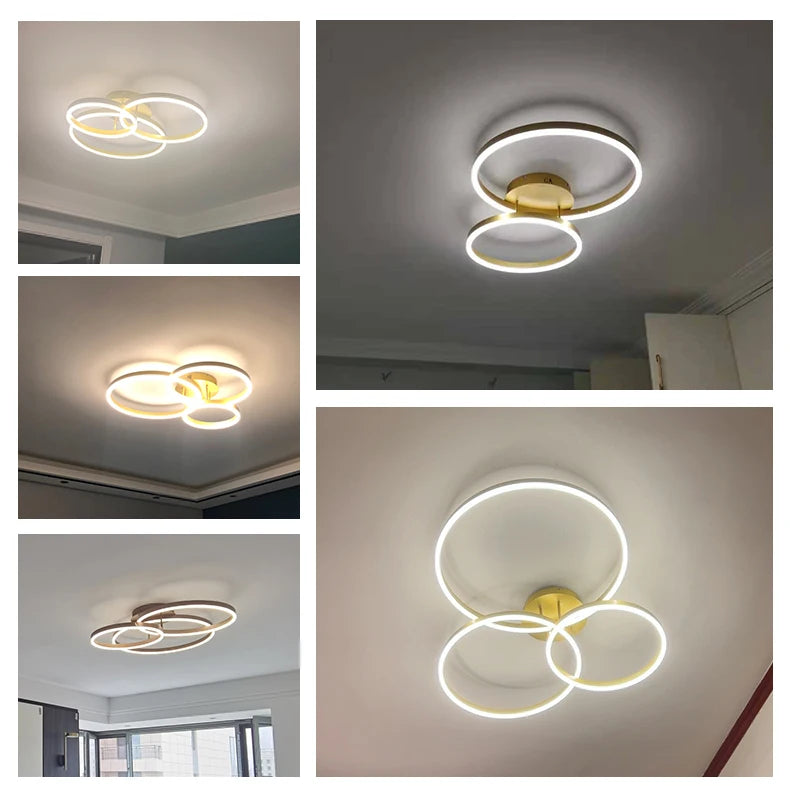 Ellipse Modern Simple White LED Ceiling Light