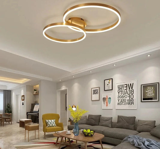 Ellipse Modern Simple White LED Ceiling Light