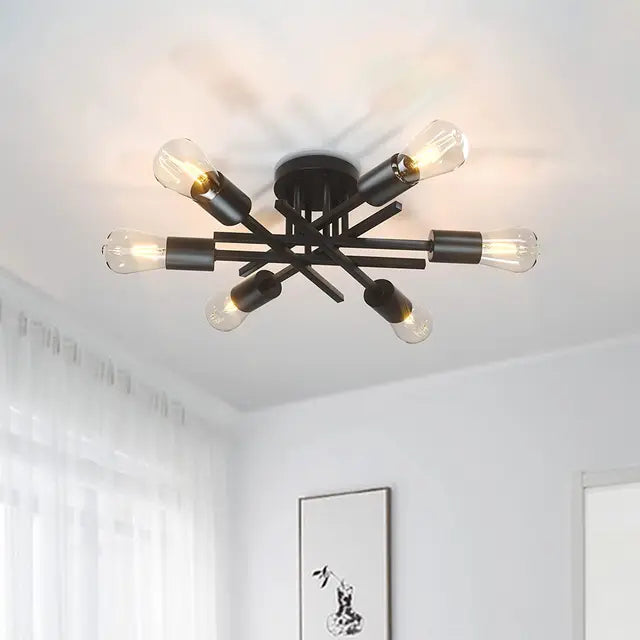 Astra Matte Black Chandelier